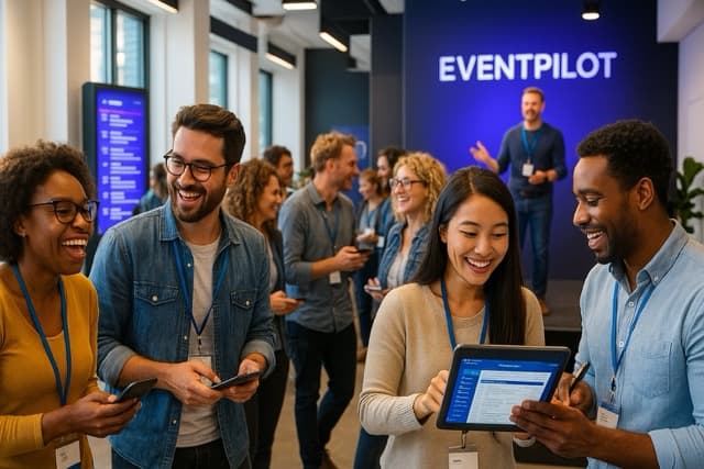 People enjoying an event